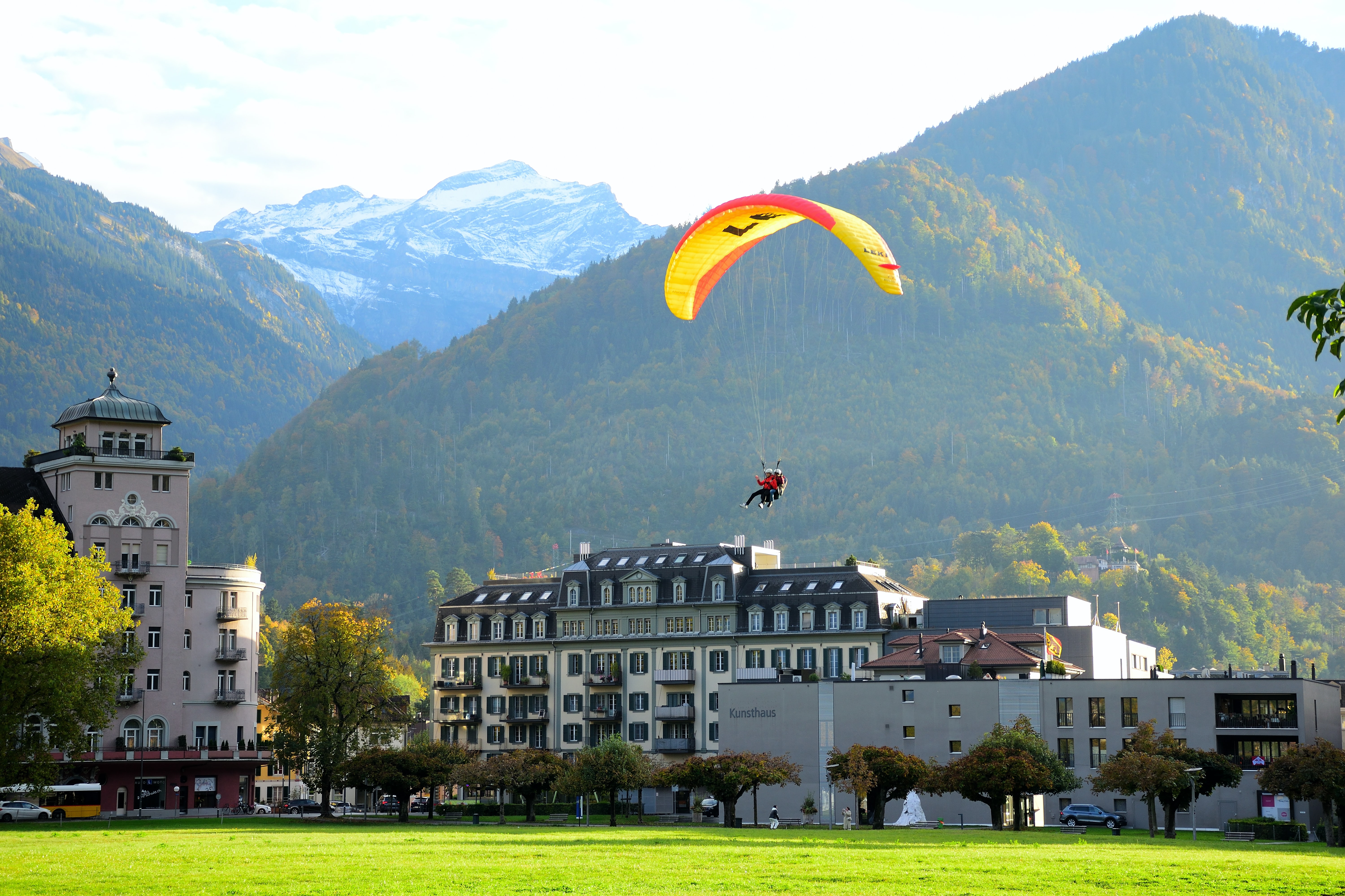 Peak rush: Paragliding the Swiss Alps